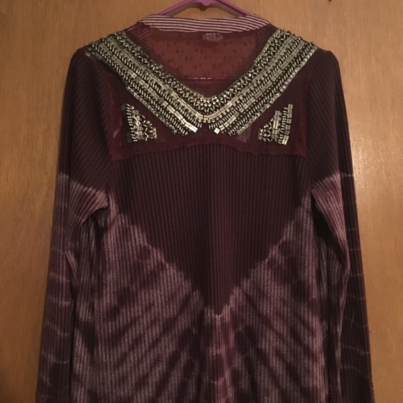 Tie dye duster with beautiful beading! - Picture 6 of 8